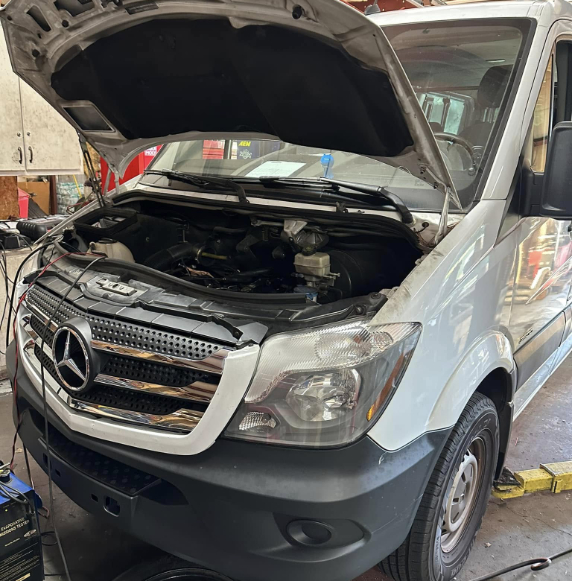 Mercedes-Benz getting work done