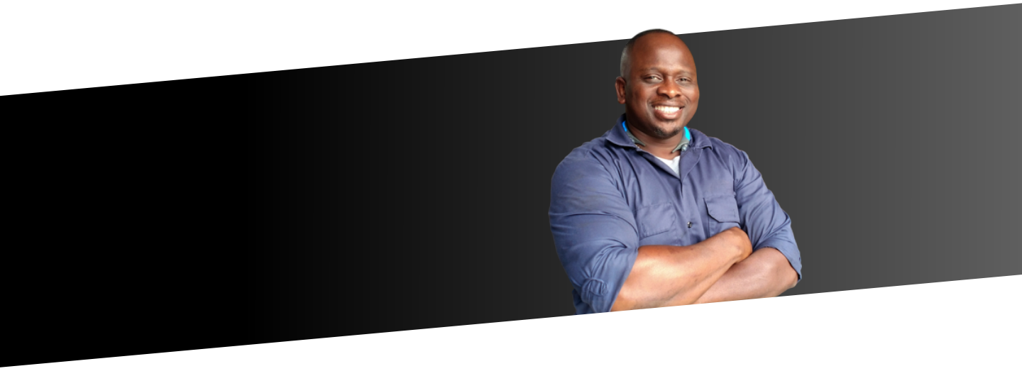 mechanic with crossed arms